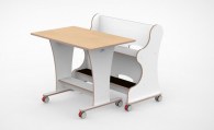 Tangara Ergobank 90 met Ergotafel 90 x 60 cm